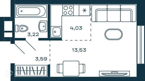 Фото квартиры в ЖК Жилой дом М-5