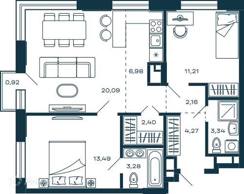 Фото квартиры в ЖК Жилой дом М-5