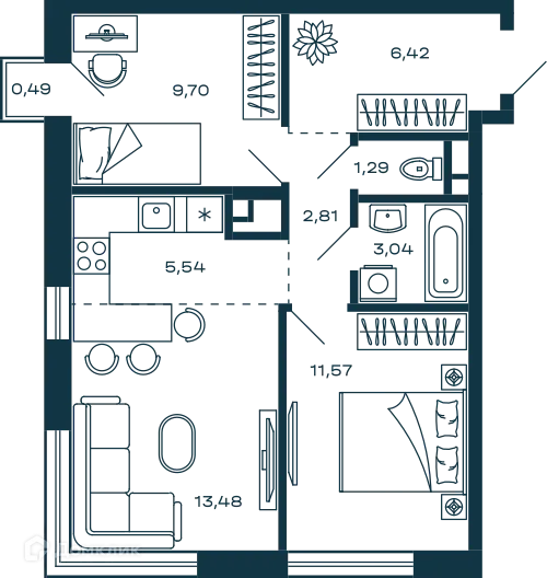 Фото квартиры в ЖК Жилой дом М-5
