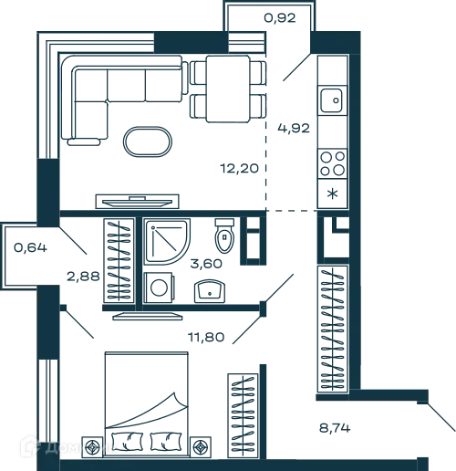 Фото квартиры в ЖК Жилой дом М-5