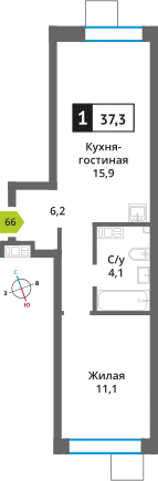 Фото квартиры в ЖК Никольский квартал Отрада