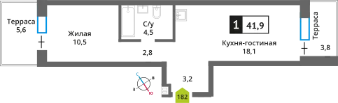 Фото квартиры в ЖК Никольский квартал Отрада