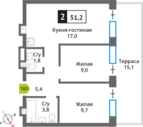 Фото квартиры в ЖК Никольский квартал Отрада