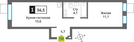 Фото квартиры в ЖК Никольский квартал Отрада