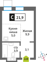 Фото квартиры в ЖК Никольский квартал Отрада