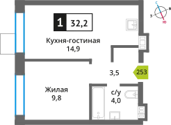 Фото квартиры в ЖК Никольский квартал Отрада