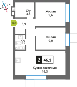 Фото квартиры в ЖК Никольский квартал Отрада