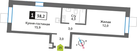 Фото квартиры в ЖК Никольский квартал Отрада