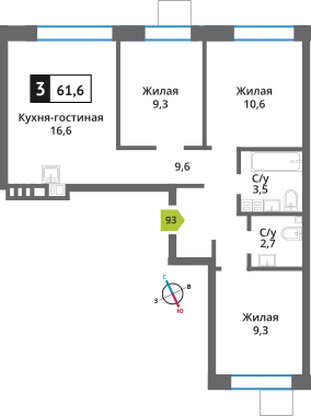 Фото квартиры в ЖК Никольский квартал Отрада