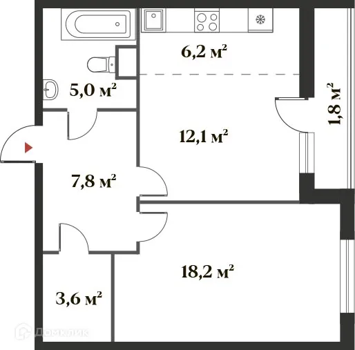 Фото квартиры в ЖК 8 Клёнов (миниполис 8 Клёнов)