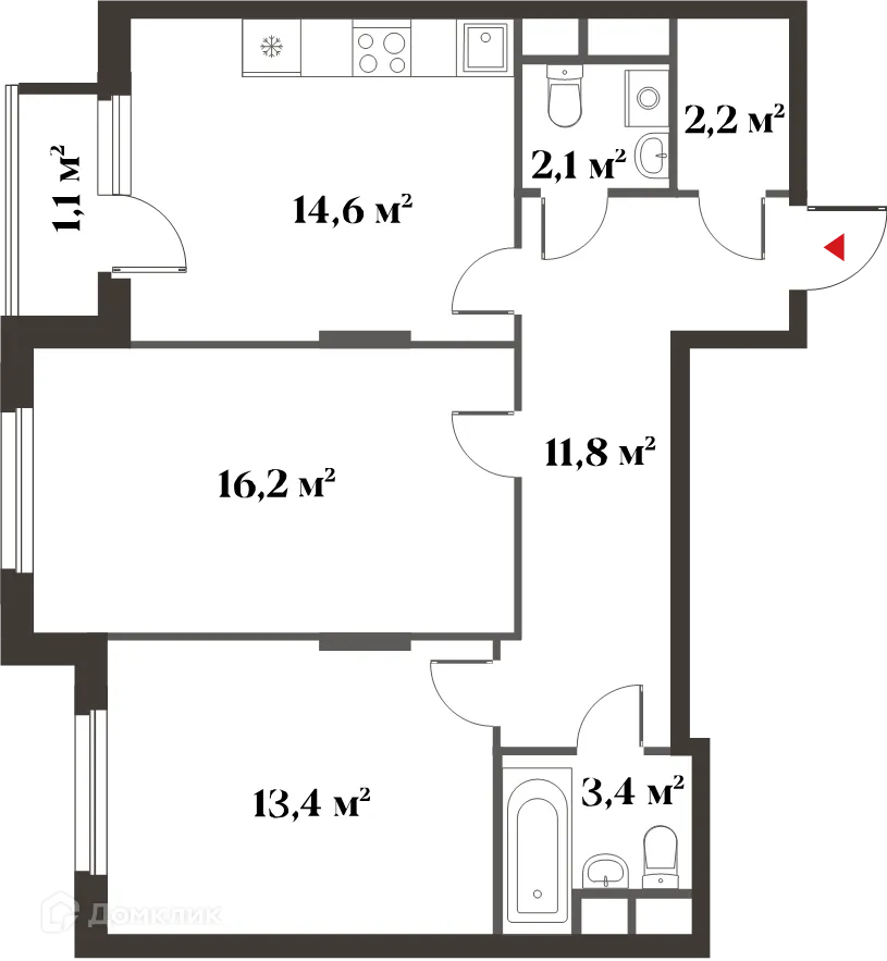Фото квартиры в ЖК 8 Клёнов (миниполис 8 Клёнов)