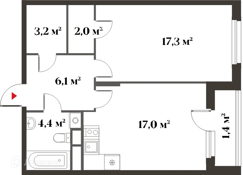 Фото квартиры в ЖК 8 Клёнов (миниполис 8 Клёнов)