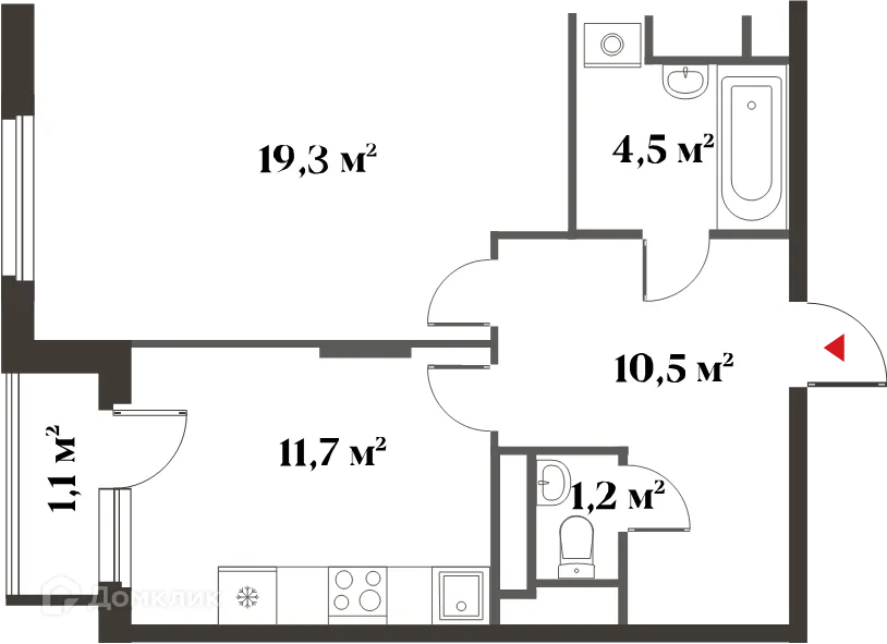 Фото квартиры в ЖК 8 Клёнов (миниполис 8 Клёнов)