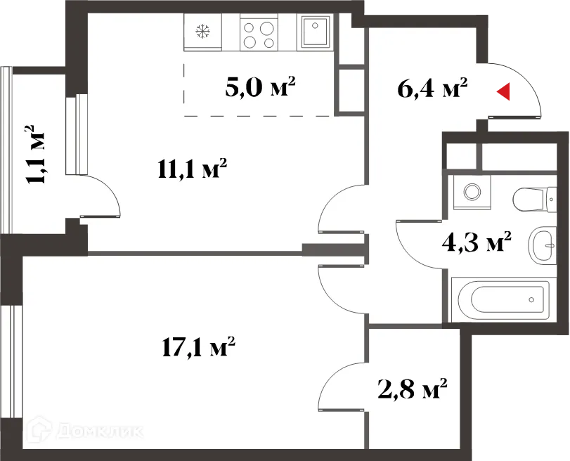 Фото квартиры в ЖК 8 Клёнов (миниполис 8 Клёнов)