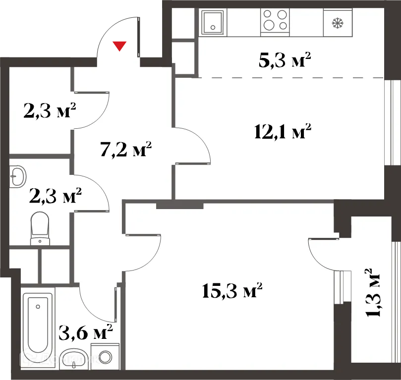 Фото квартиры в ЖК 8 Клёнов (миниполис 8 Клёнов)