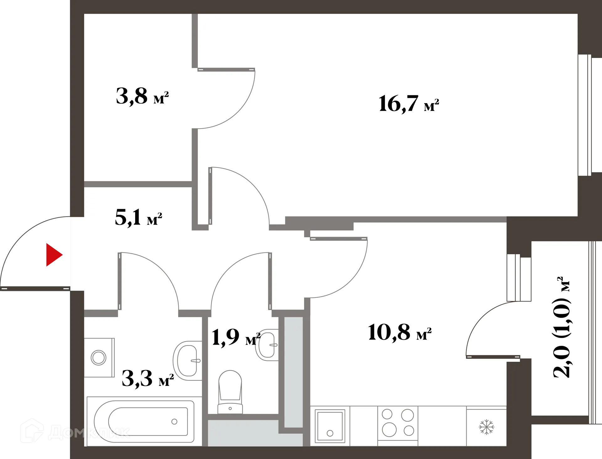 Фото квартиры в ЖК 8 Клёнов (миниполис 8 Клёнов)