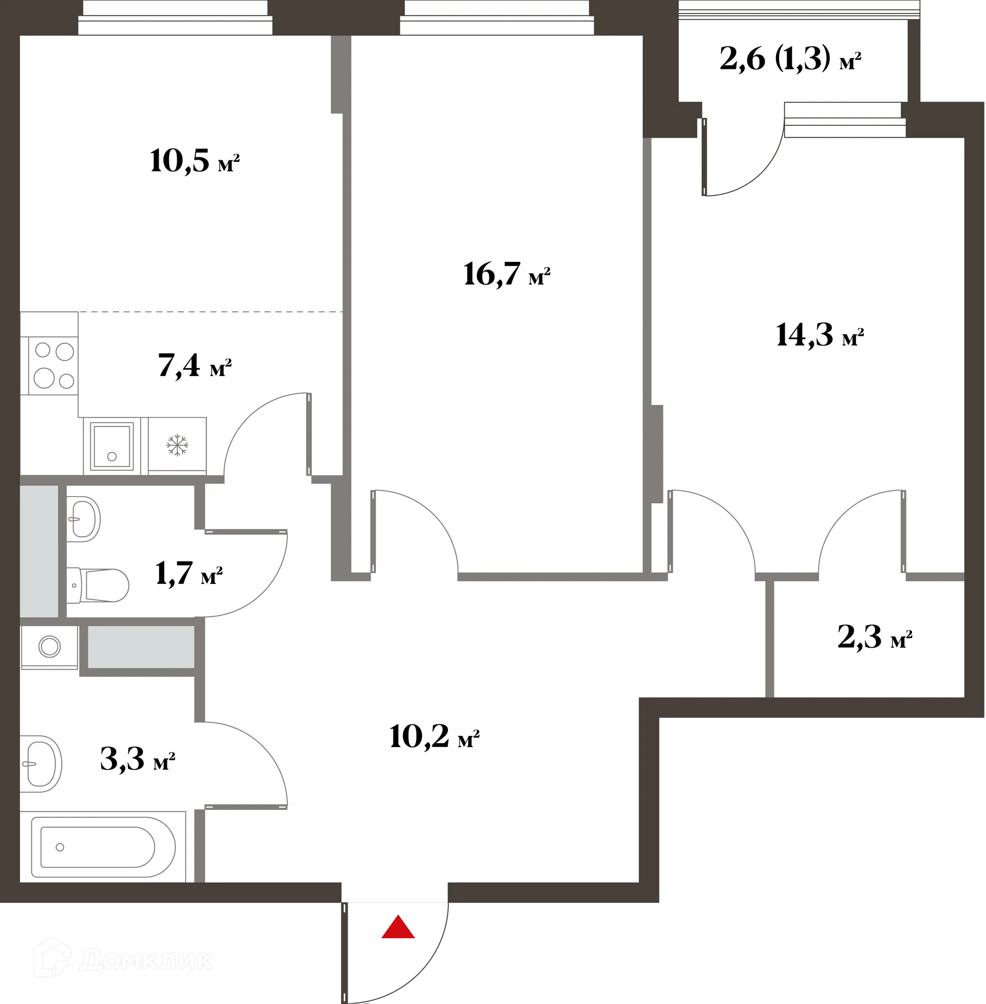 Фото квартиры в ЖК 8 Клёнов (миниполис 8 Клёнов)