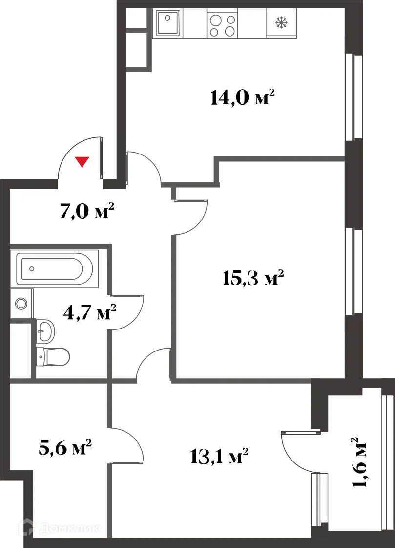 Фото квартиры в ЖК 8 Клёнов (миниполис 8 Клёнов)
