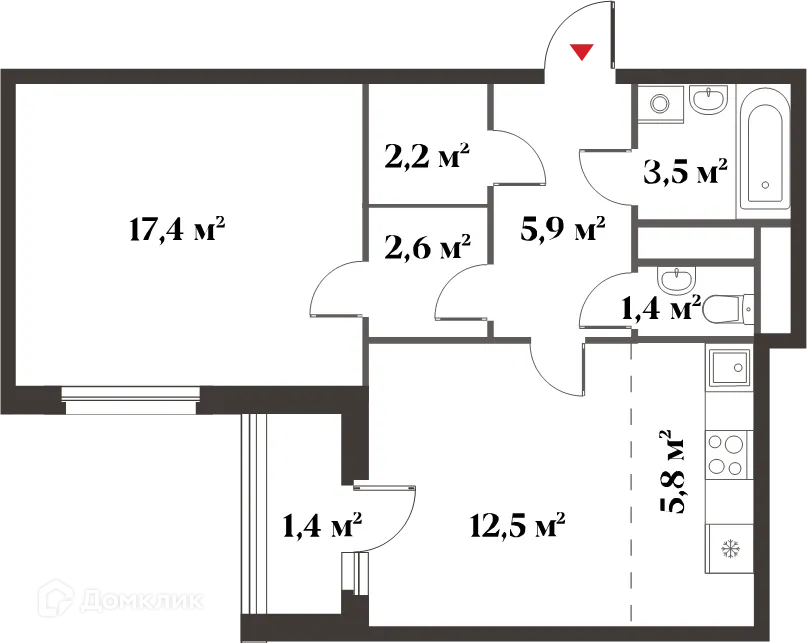 Фото квартиры в ЖК 8 Клёнов (миниполис 8 Клёнов)