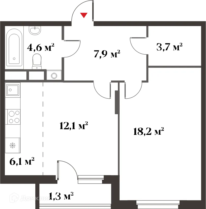 Фото квартиры в ЖК 8 Клёнов (миниполис 8 Клёнов)