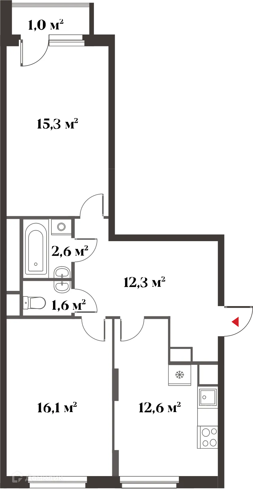 Фото квартиры в ЖК 8 Клёнов (миниполис 8 Клёнов)
