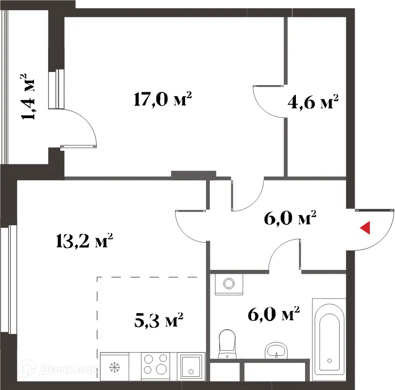 Фото квартиры в ЖК 8 Клёнов (миниполис 8 Клёнов)