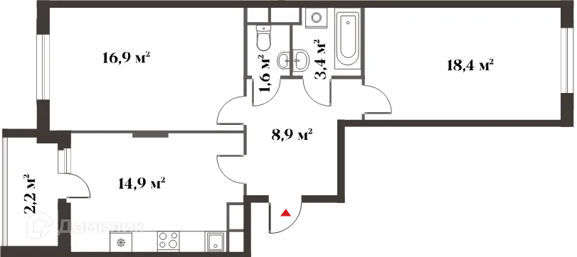 Фото квартиры в ЖК 8 Клёнов (миниполис 8 Клёнов)