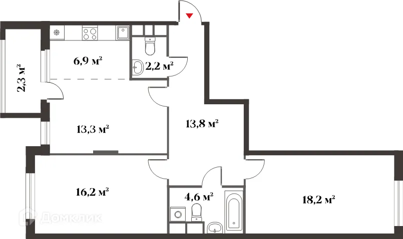 Фото квартиры в ЖК 8 Клёнов (миниполис 8 Клёнов)