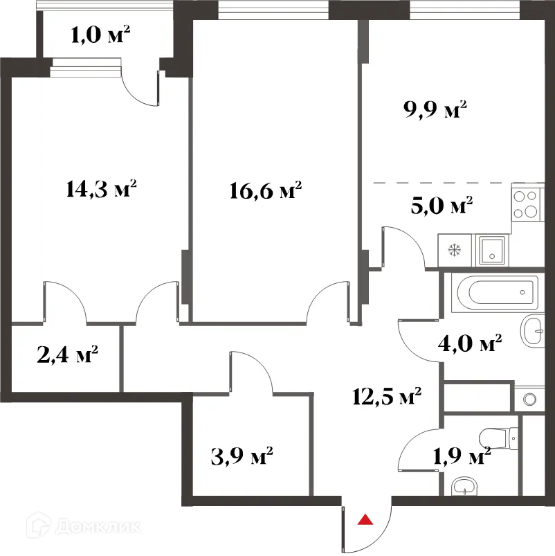Фото квартиры в ЖК 8 Клёнов (миниполис 8 Клёнов)