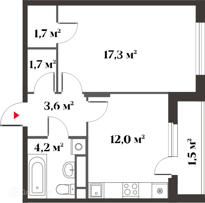 Фото квартиры в ЖК 8 Клёнов (миниполис 8 Клёнов)