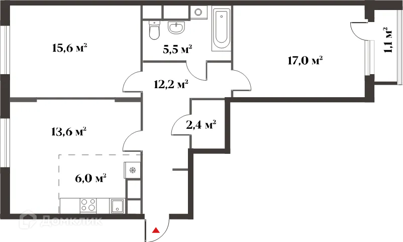 Фото квартиры в ЖК 8 Клёнов (миниполис 8 Клёнов)