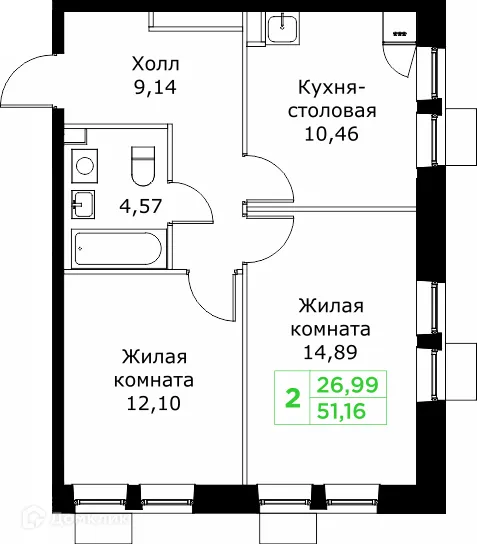 Фото квартиры в ЖК КИТ 2