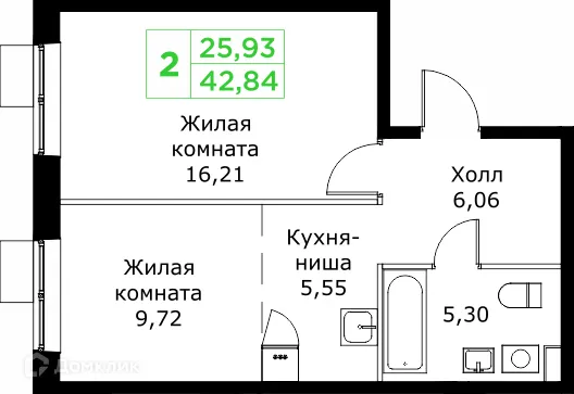 Фото квартиры в ЖК КИТ 2