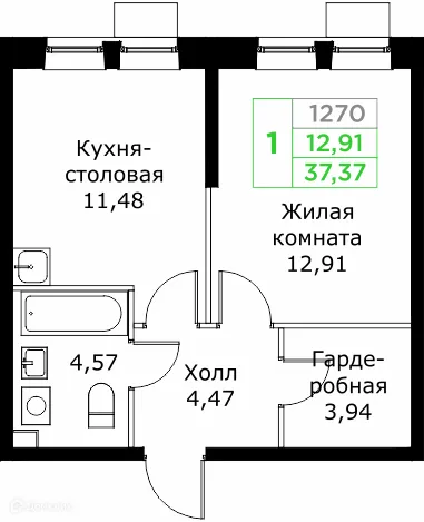 Фото квартиры в ЖК КИТ 2