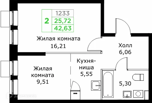 Фото квартиры в ЖК КИТ 2