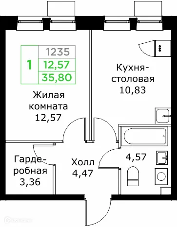 Фото квартиры в ЖК КИТ 2