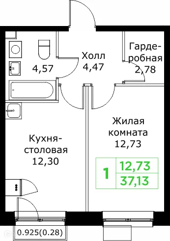 Фото квартиры в ЖК КИТ 2