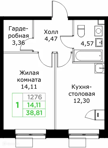 Фото квартиры в ЖК КИТ 2