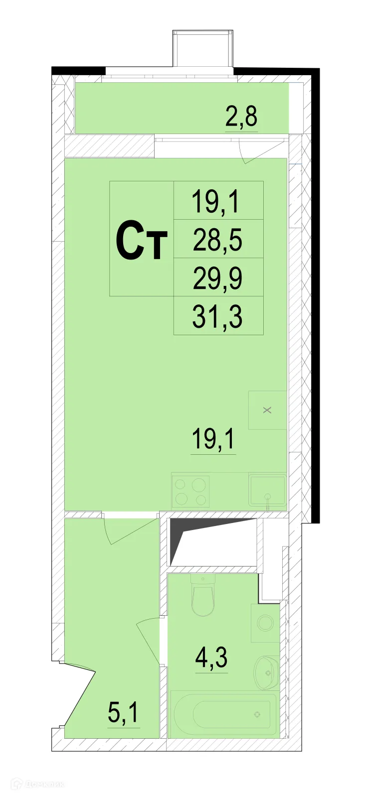 Фото квартиры в ЖК Отрадный