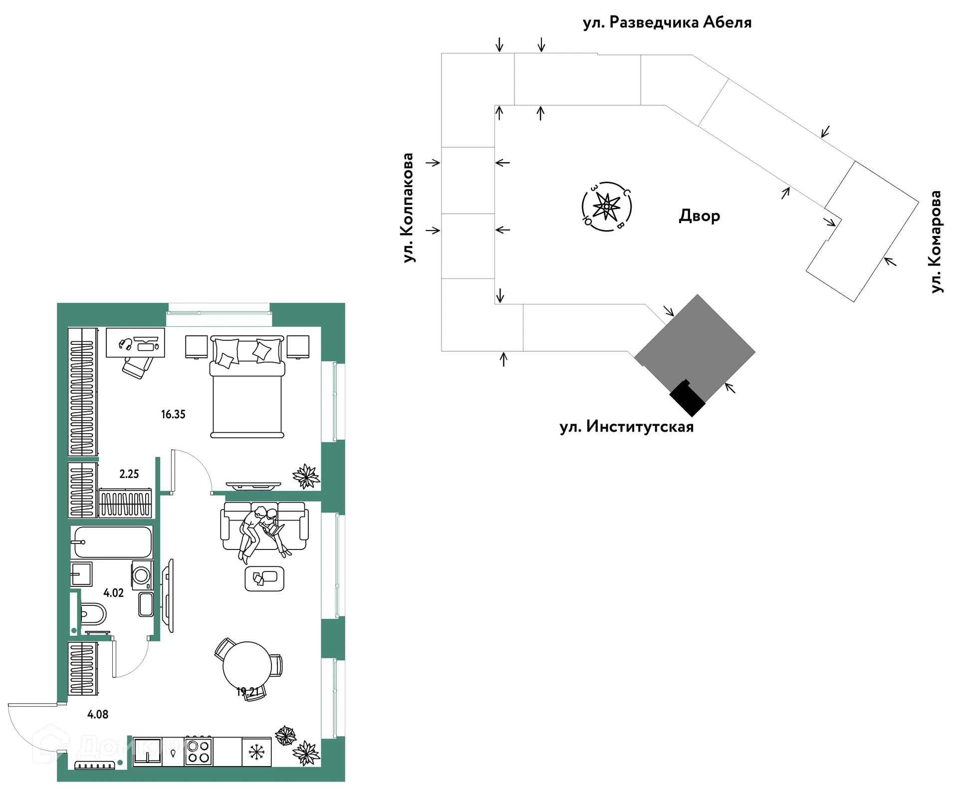 Фото квартиры в ЖК Страна.Парковая
