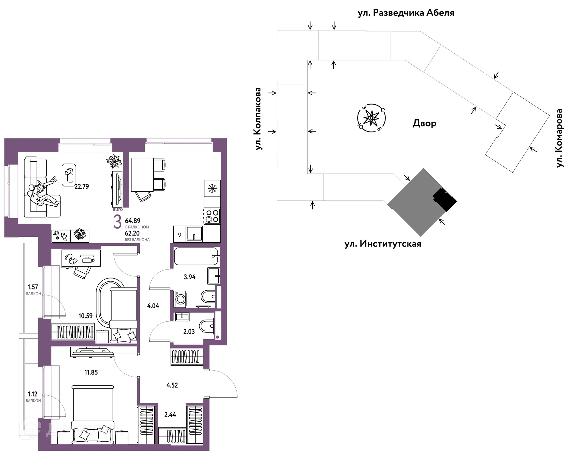 Фото квартиры в ЖК Страна.Парковая