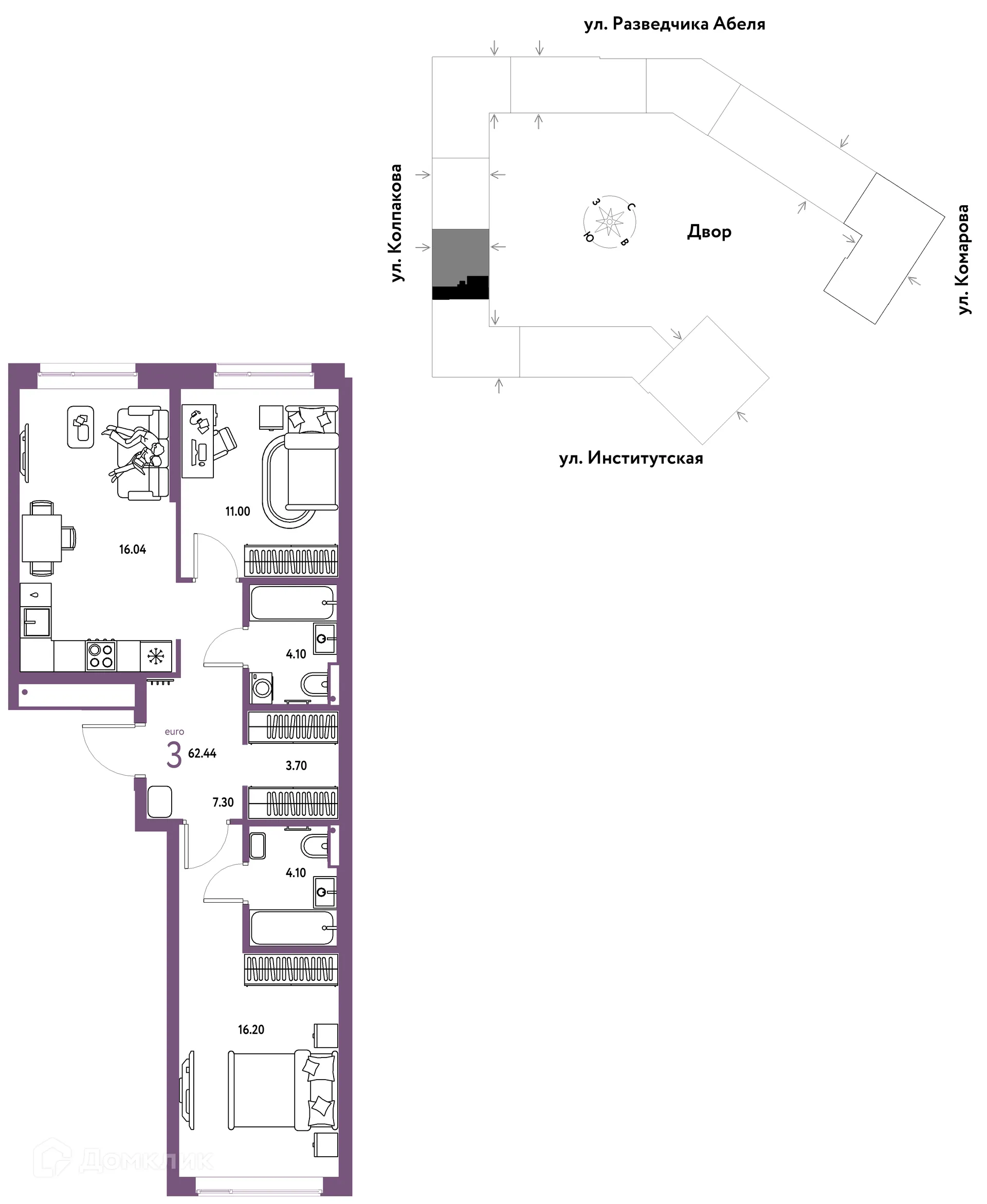 Фото квартиры в ЖК Страна.Парковая