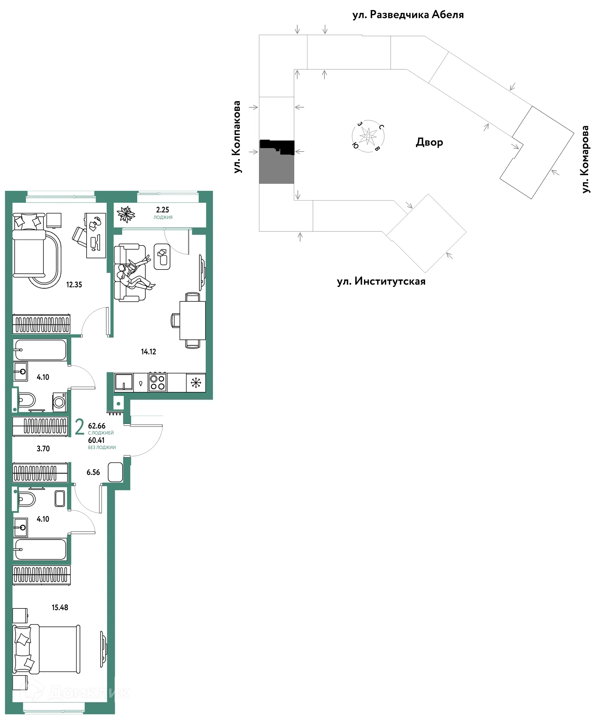 Фото квартиры в ЖК Страна.Парковая