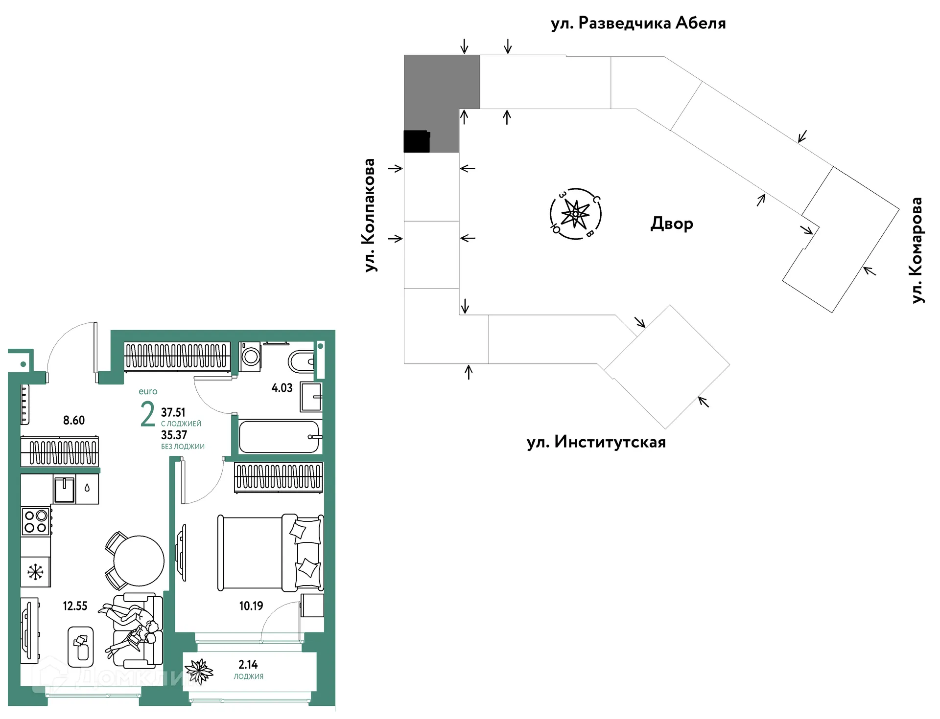 Фото квартиры в ЖК Страна.Парковая