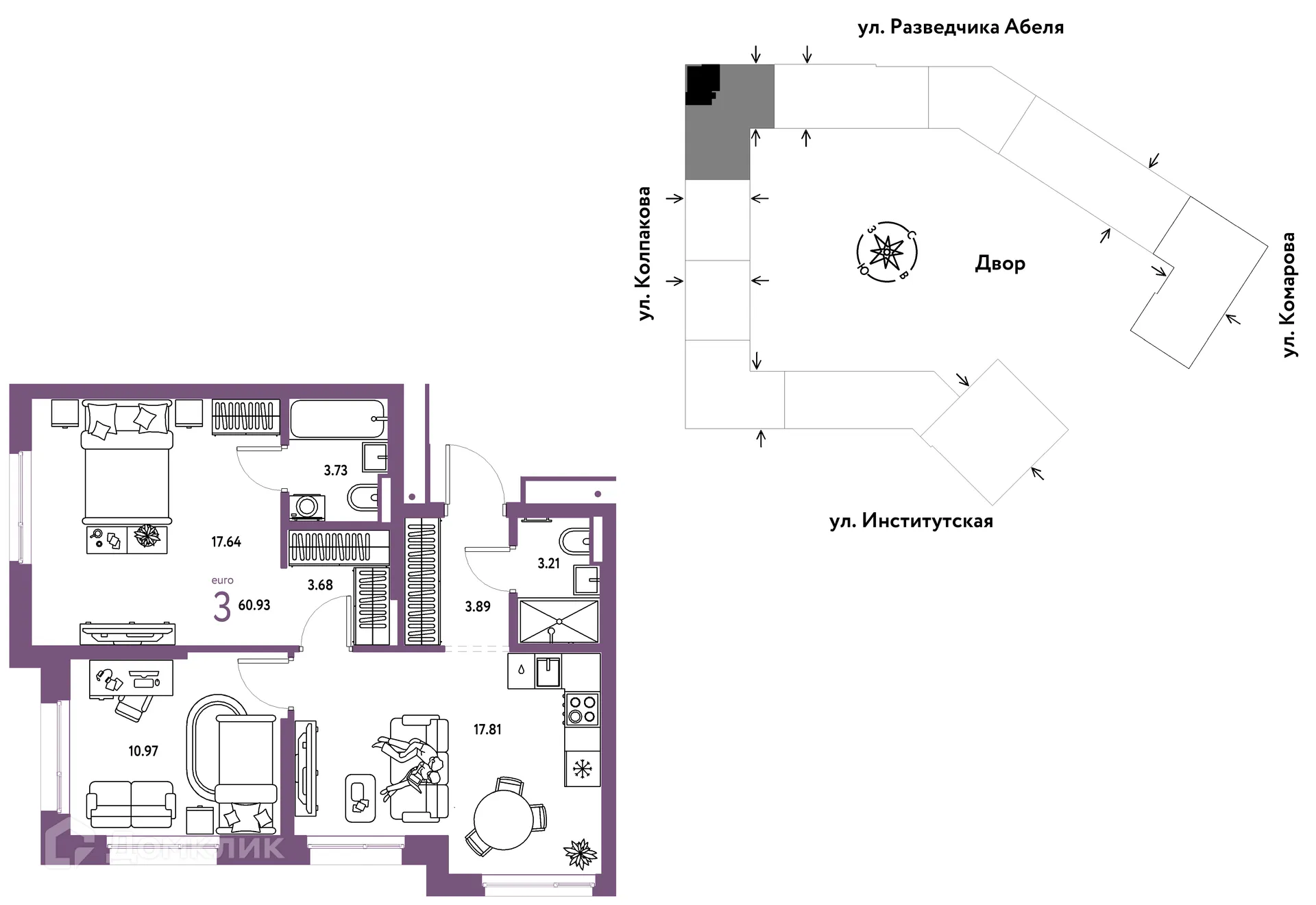 Фото квартиры в ЖК Страна.Парковая