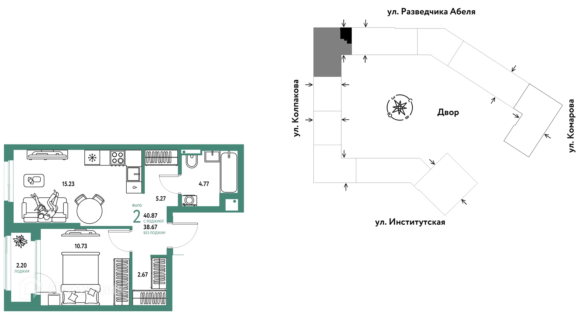 Фото квартиры в ЖК Страна.Парковая