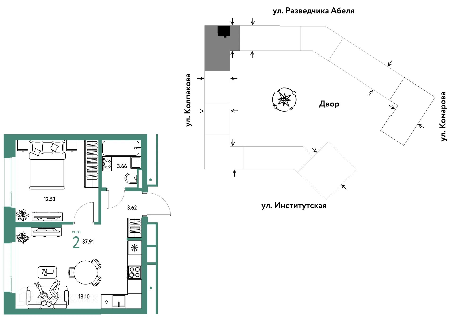 Фото квартиры в ЖК Страна.Парковая