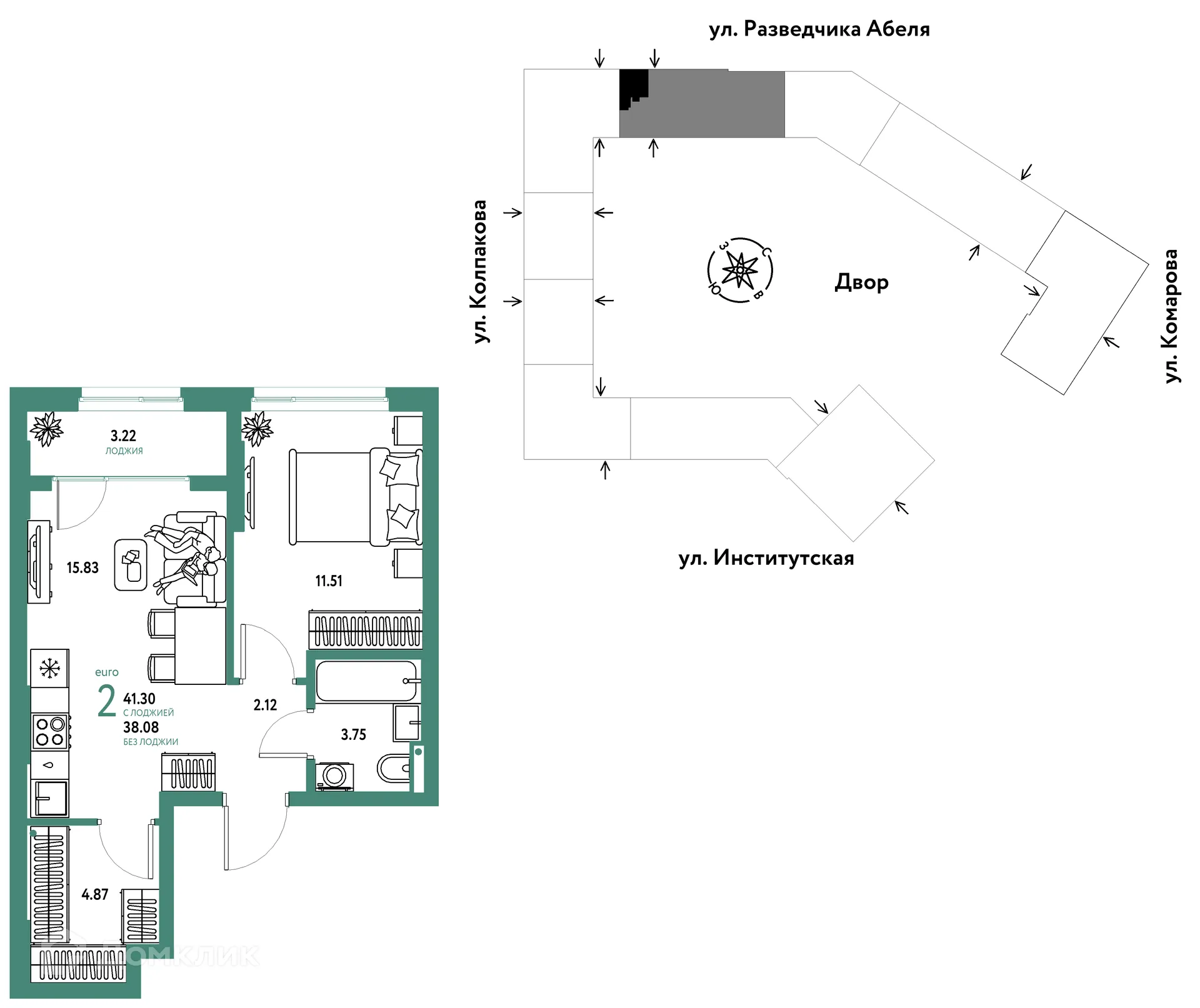Фото квартиры в ЖК Страна.Парковая