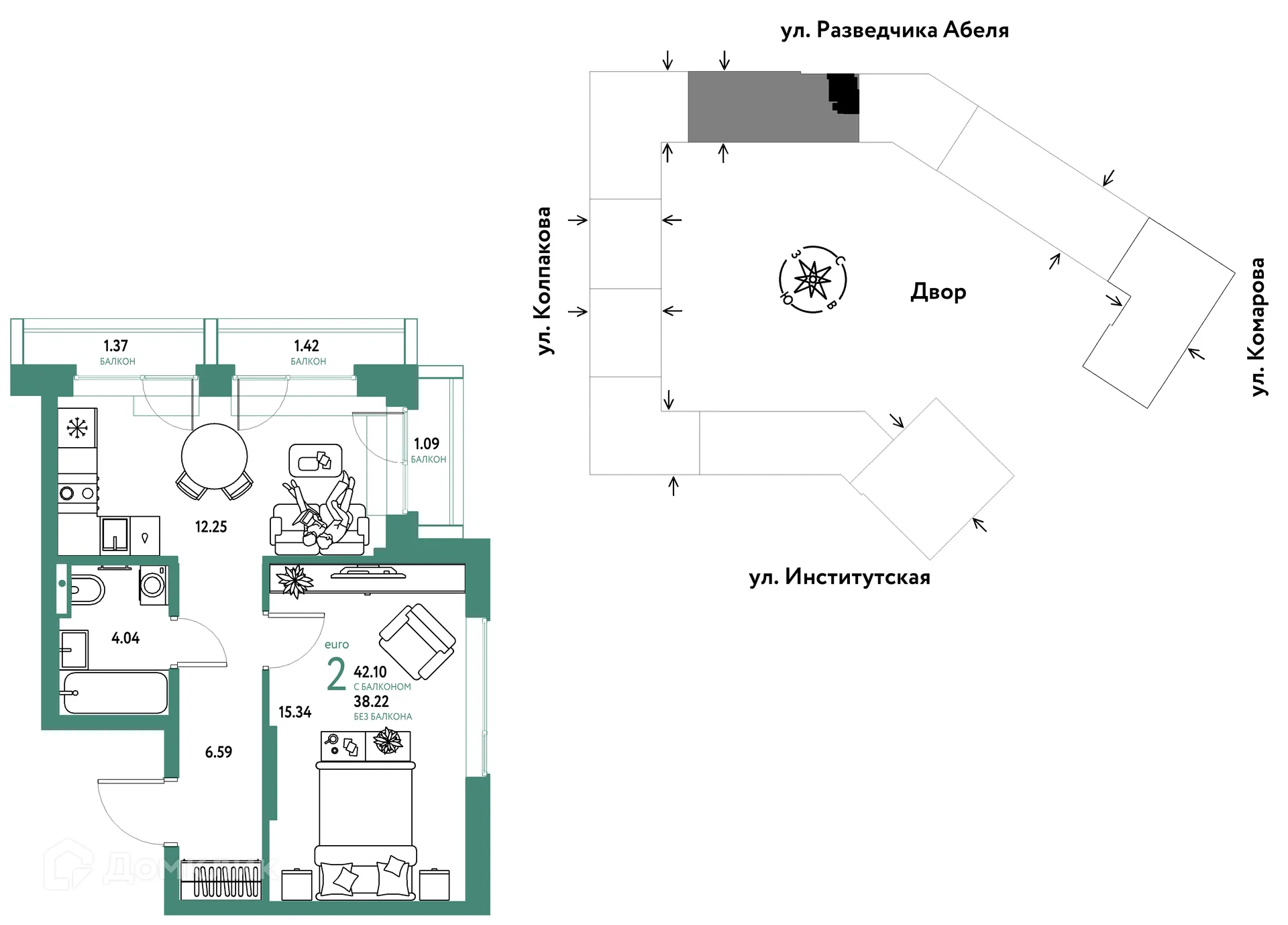 Фото квартиры в ЖК Страна.Парковая