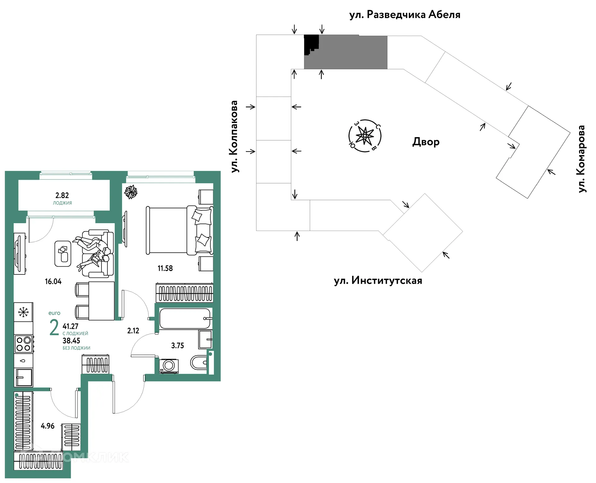 Фото квартиры в ЖК Страна.Парковая
